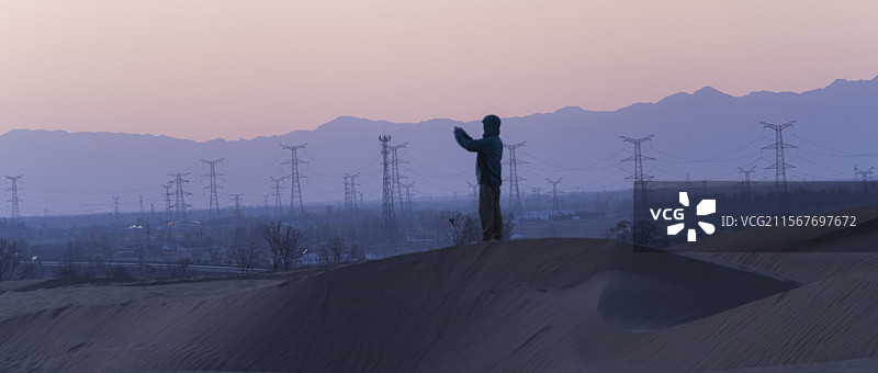 库布其沙漠图片素材