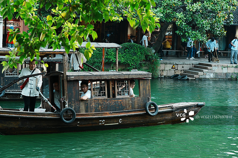 浙江，乌镇，江南水乡，西栅景区图片素材