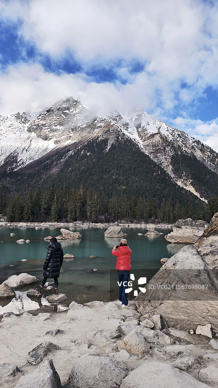 大美然乌湖图片素材