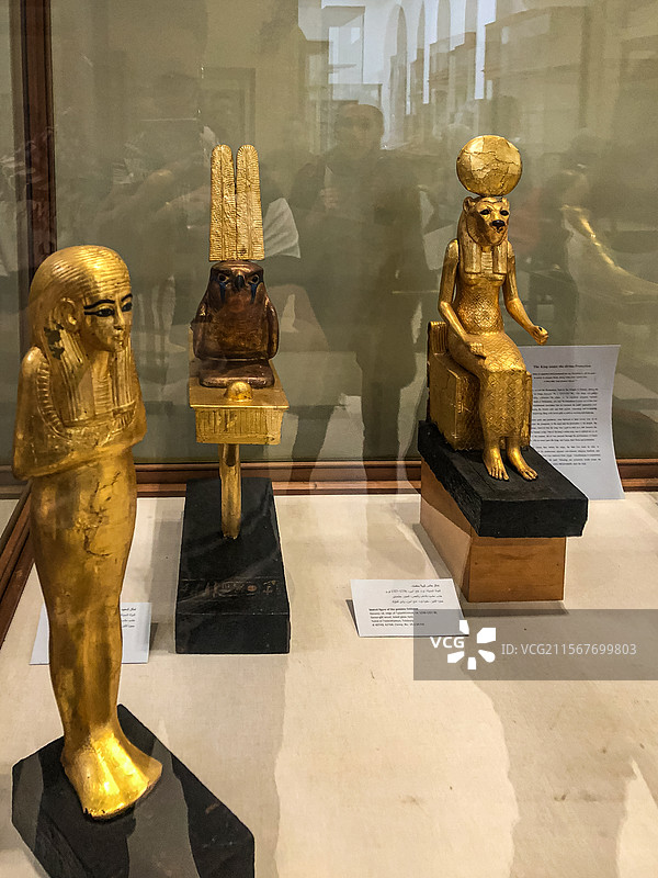 图坦卡蒙 法老墓 出土文物 埃及国家博物馆图片素材