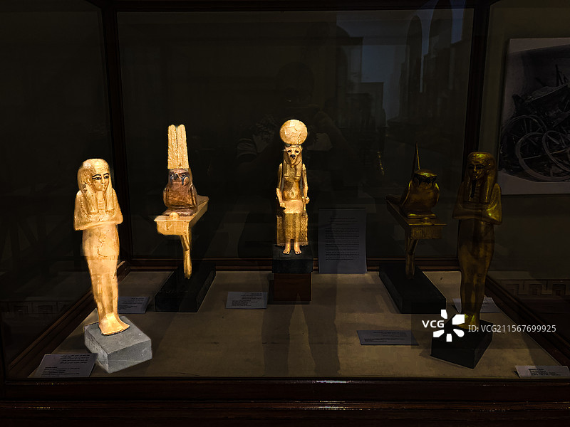 图坦卡蒙 法老墓 出土文物 埃及国家博物馆图片素材