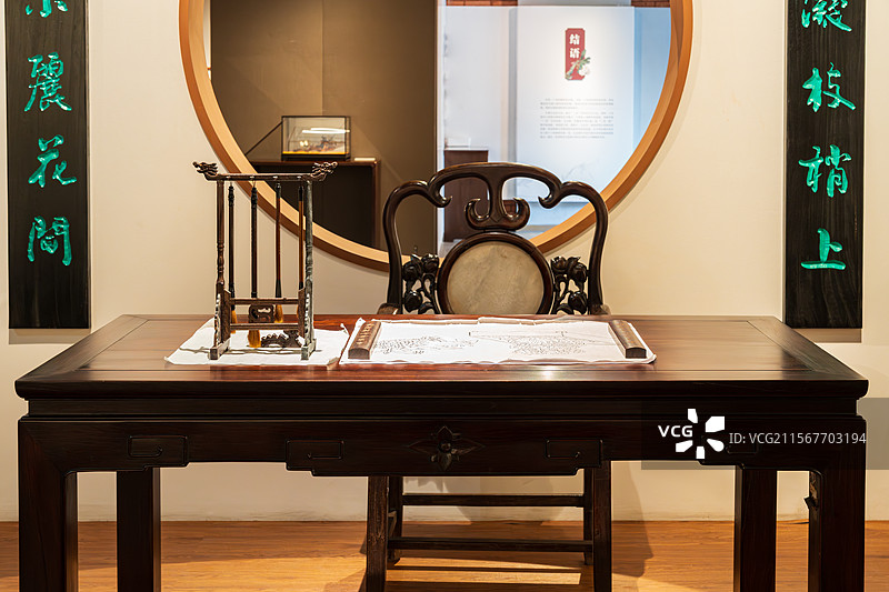 传统中式书房布置图片素材