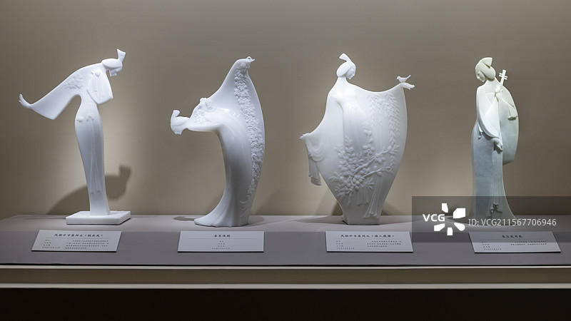 国博-惠世天宫-河北曲阳石雕艺术展-风韵千古系列钗头凤-春色满园-误入桃园-春江花月夜-当代-汉白玉图片素材