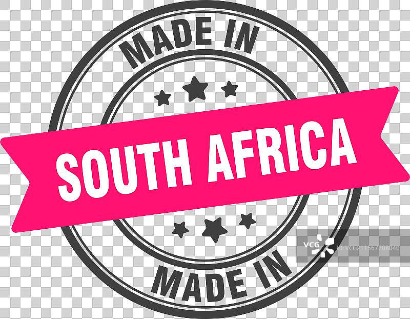 南非制造的圆形标志图片素材