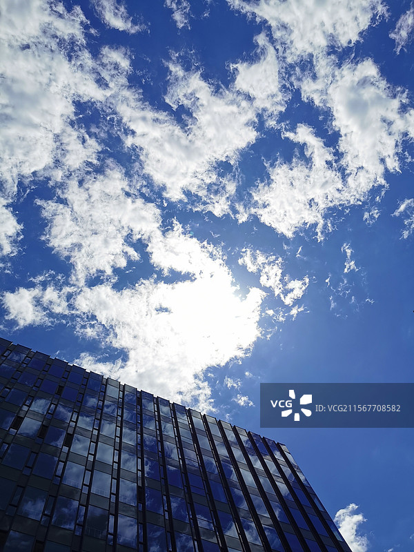 蓝天下的大厦图片素材