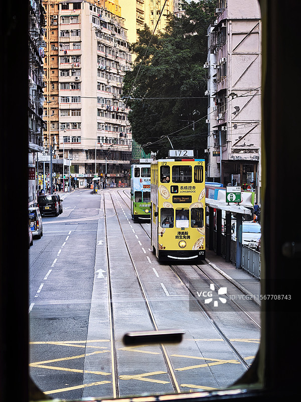 香港叮叮车图片素材