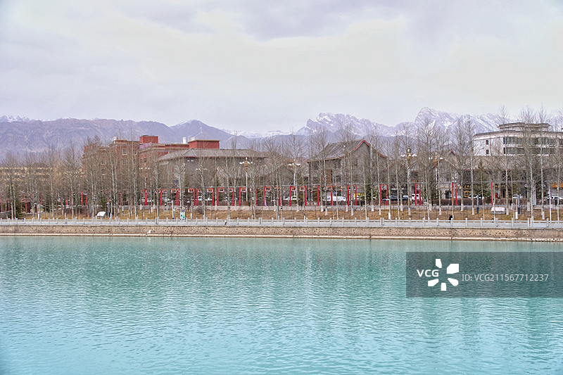 德令哈 巴音河图片素材