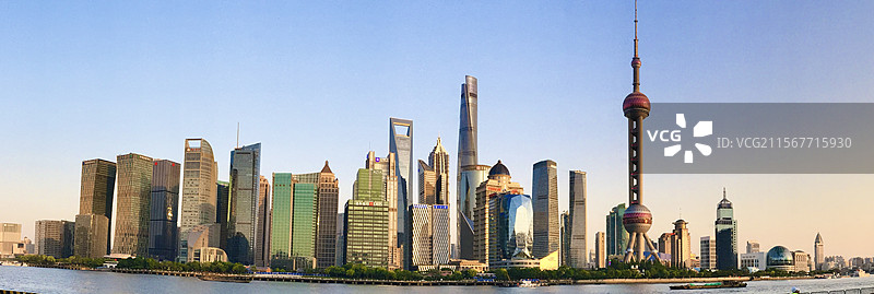 上海陆家嘴全景图片素材