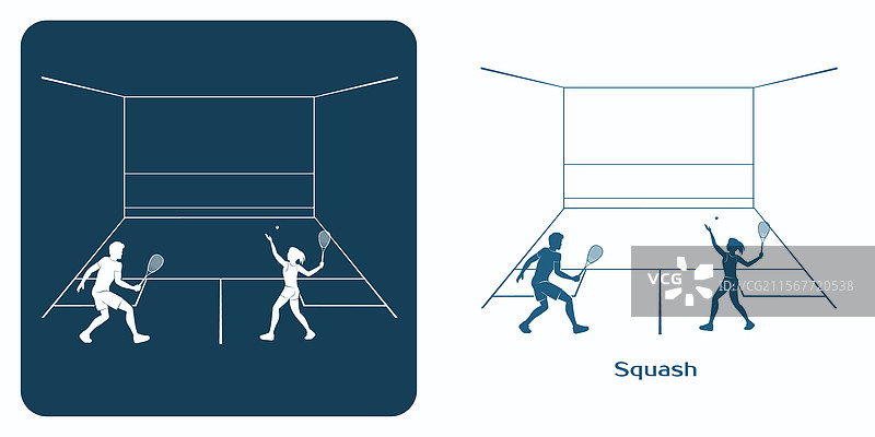 壁球标志，男女正在打壁球图片素材