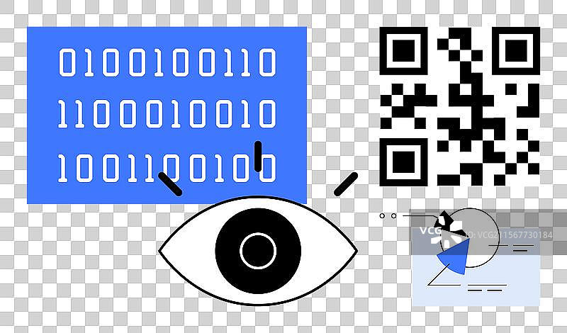 数据可视化和安全概念与图片素材