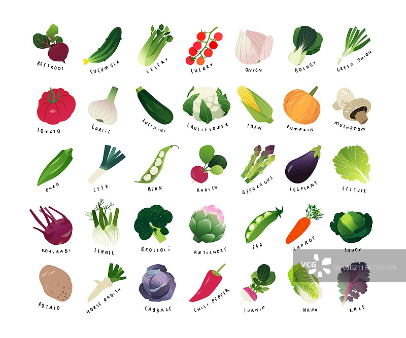 蔬菜迷你图标图片素材