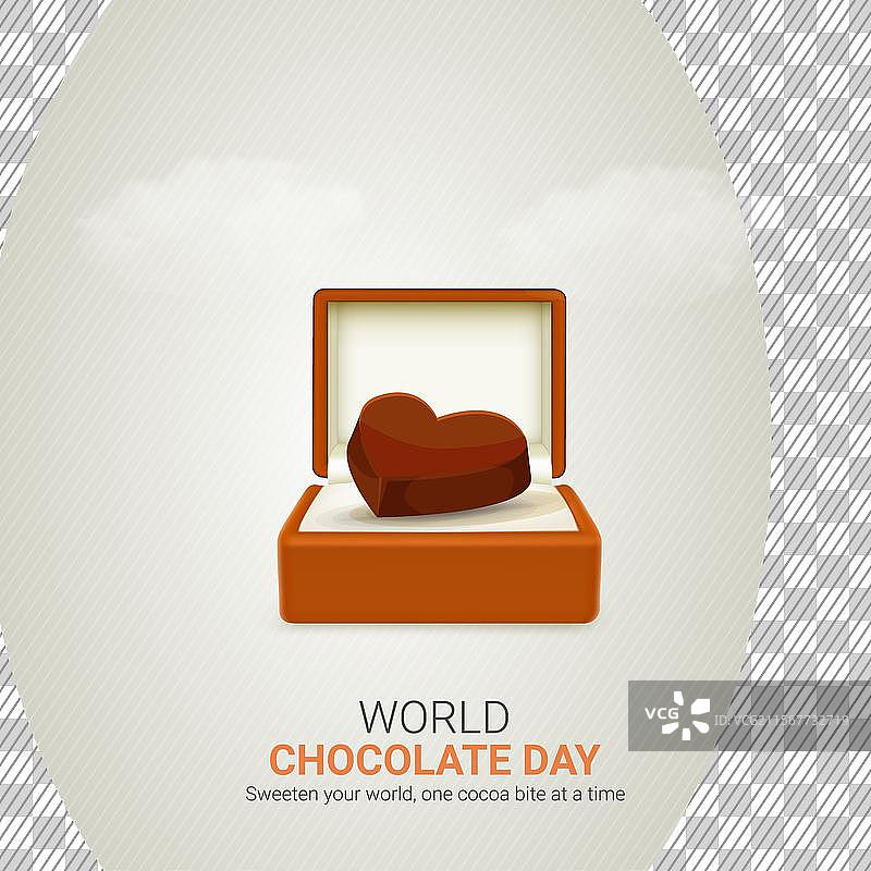 世界巧克力日创意广告设计图片素材