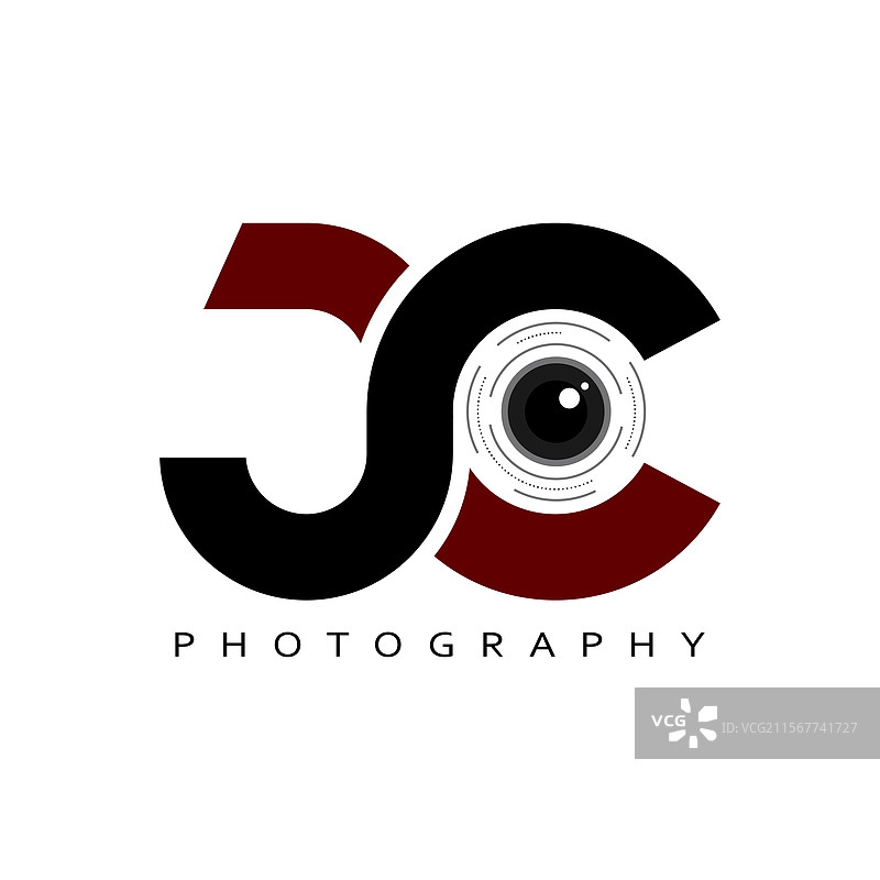 jc cj 摄影logo初始字母图片素材