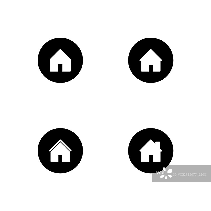 家居图标集 地址图标图片素材