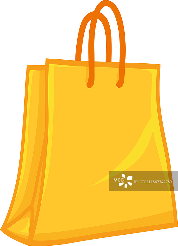 黄色好礼袋购物图片素材