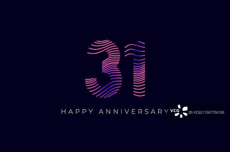 数字设计与曲线，31号，31号快乐图片素材