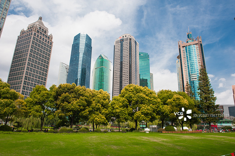 上海摩天大楼群像图片素材