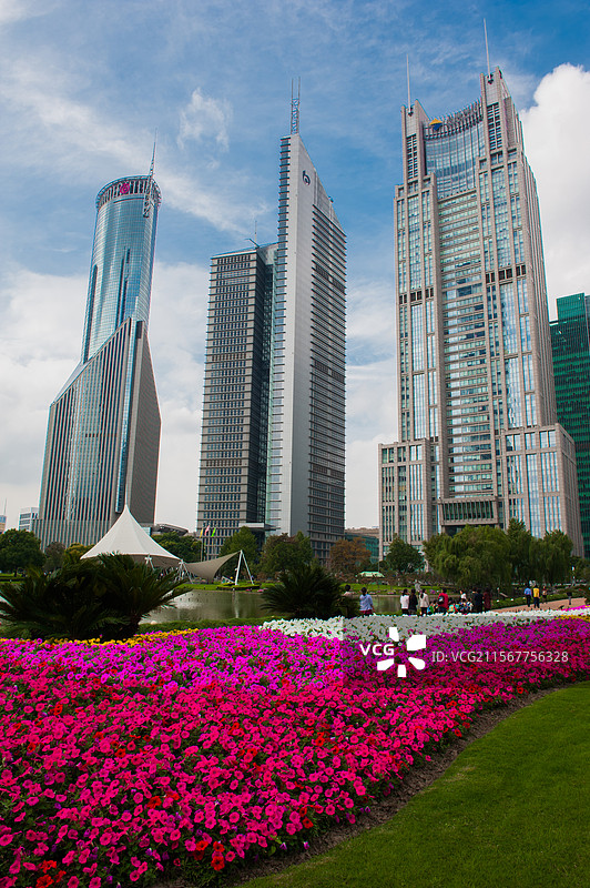 上海摩天大楼群像图片素材