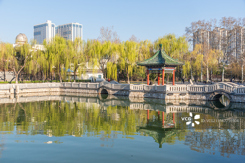 丛台公园的春天图片素材