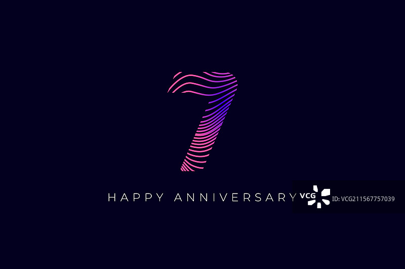 数字设计与曲线，七七快乐图片素材