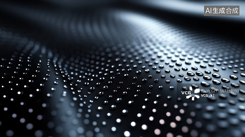 【AI数字艺术】波纹状金属表面图片素材