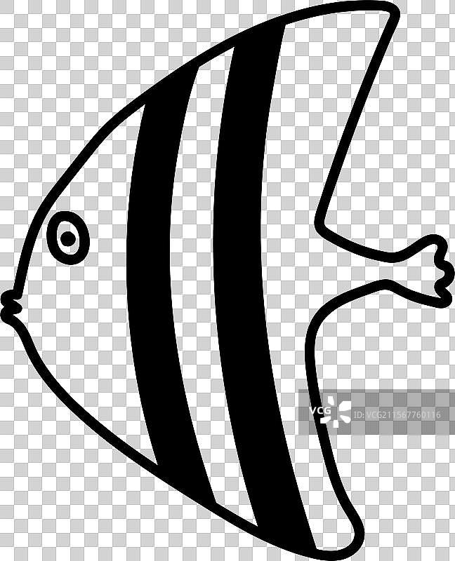 涂鸦海洋鱼类图片素材