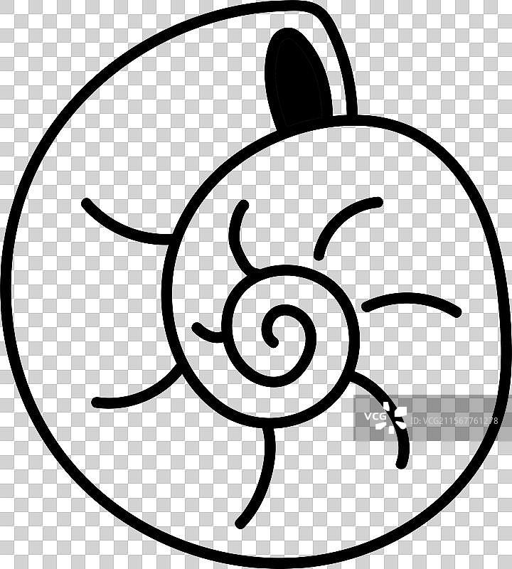 涂鸦海贝壳图片素材