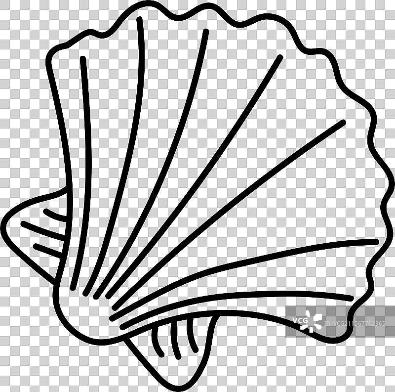 涂鸦海贝软体动物图片素材