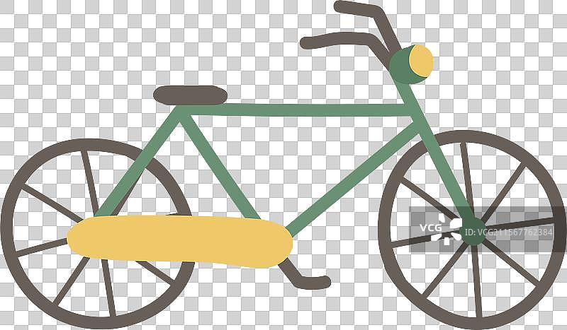 卡通自行车运输图片素材