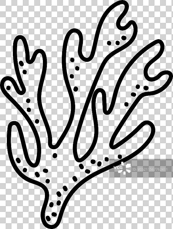 涂鸦海洋珊瑚图片素材