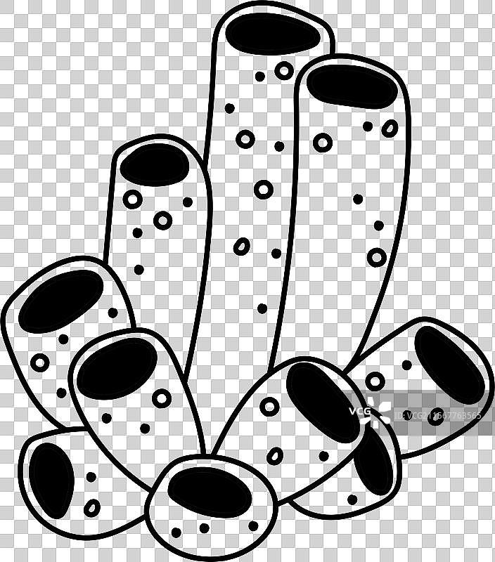 涂鸦海洋珊瑚图片素材