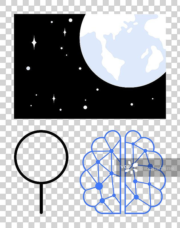 人工智能探索全球思想图片素材