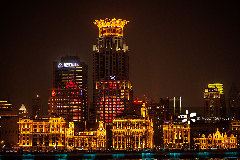 外滩夜景图片素材