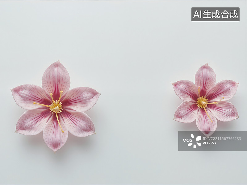 【AI数字艺术】粉色花朵静谧之美图片素材
