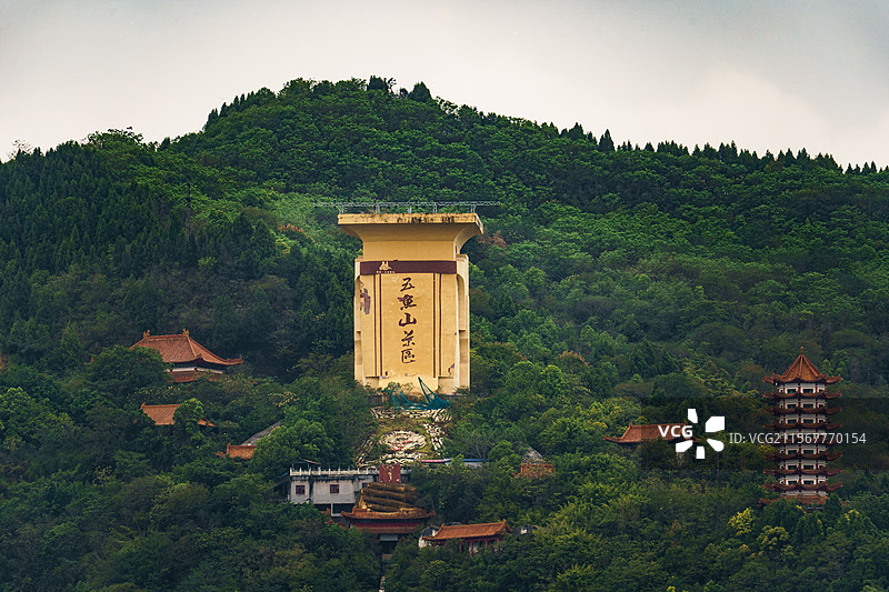 重庆丰都五鱼山中的玉皇大帝头像图片素材