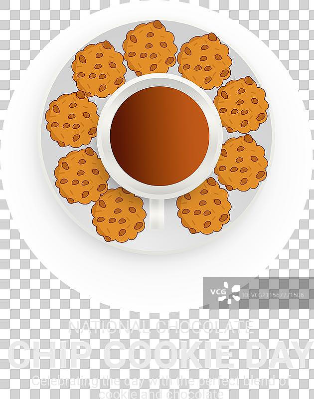 国家巧克力碎片饼干日海报图片素材