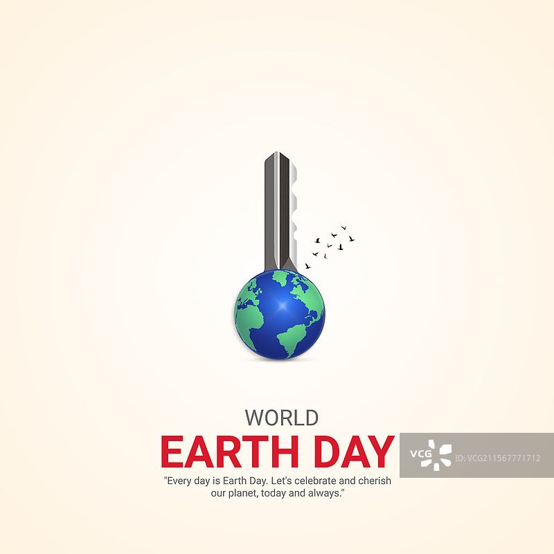 快乐的地球日创意广告设计图片素材