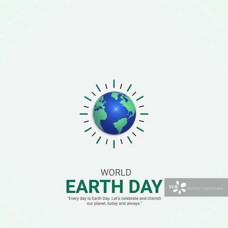 快乐的地球日创意广告设计图片素材