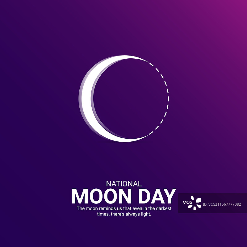 国家月亮日创意广告设计周年庆图片素材