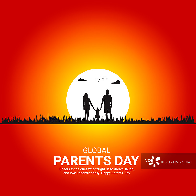 全球父母节 父母节 创意广告图片素材