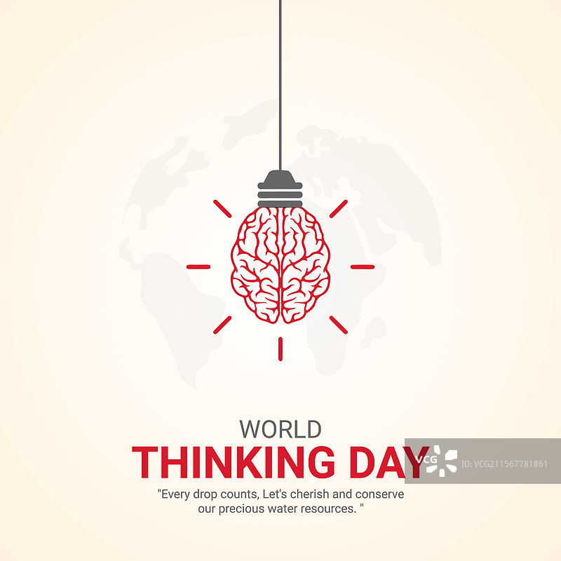 世界思考日 创意图片素材