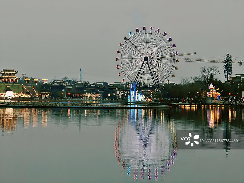 铜官窑夜景图片素材
