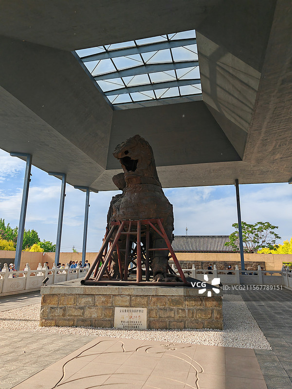 沧州铁狮子图片素材