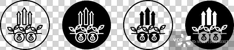 产量扁平线图标集 产量细线图片素材