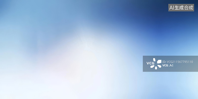 【AI数字艺术】模糊的蓝色渐变背景图片素材
