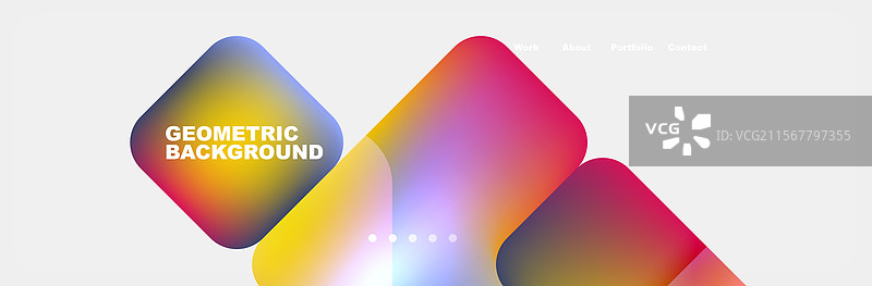 青绿色液体色背景设计用于着陆页图片素材