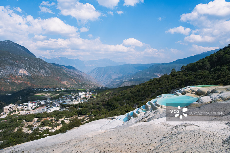 香格里拉白水台景区图片素材