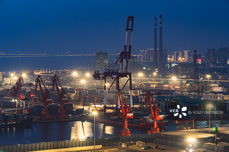 青岛港图片素材