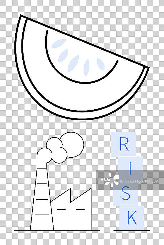 工业排放风险因素与自然图片素材