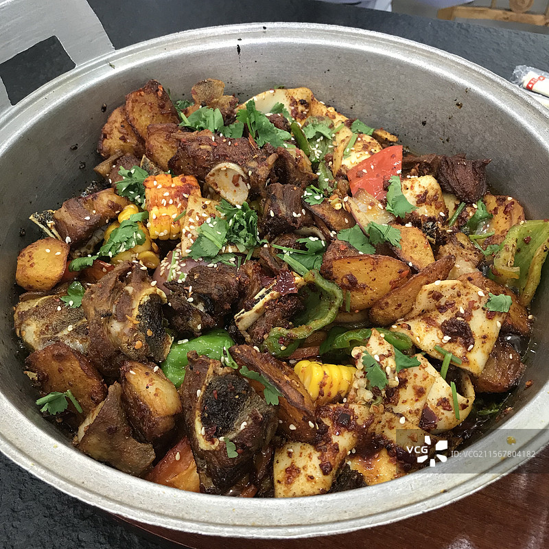 炕锅羊肉图片素材